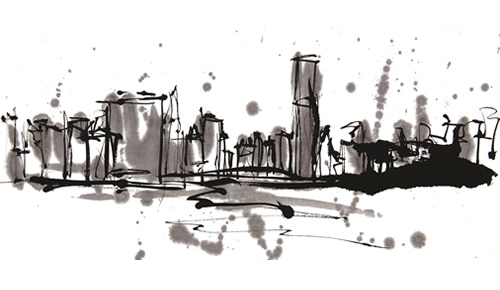 マンハッタン　墨