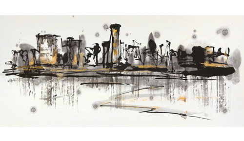 Manhattan Indian-ink