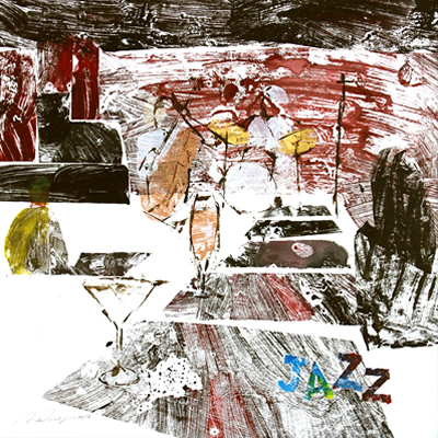 Jazz in New York painted ナオ モリゴウ／ ニューヨークのジャズ