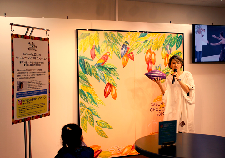 ジェイアール京都伊勢丹ライブペイント by naomorigo