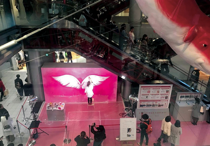 HEP FIVE クリスマス　天使の羽　ライブペイント by naomorigo